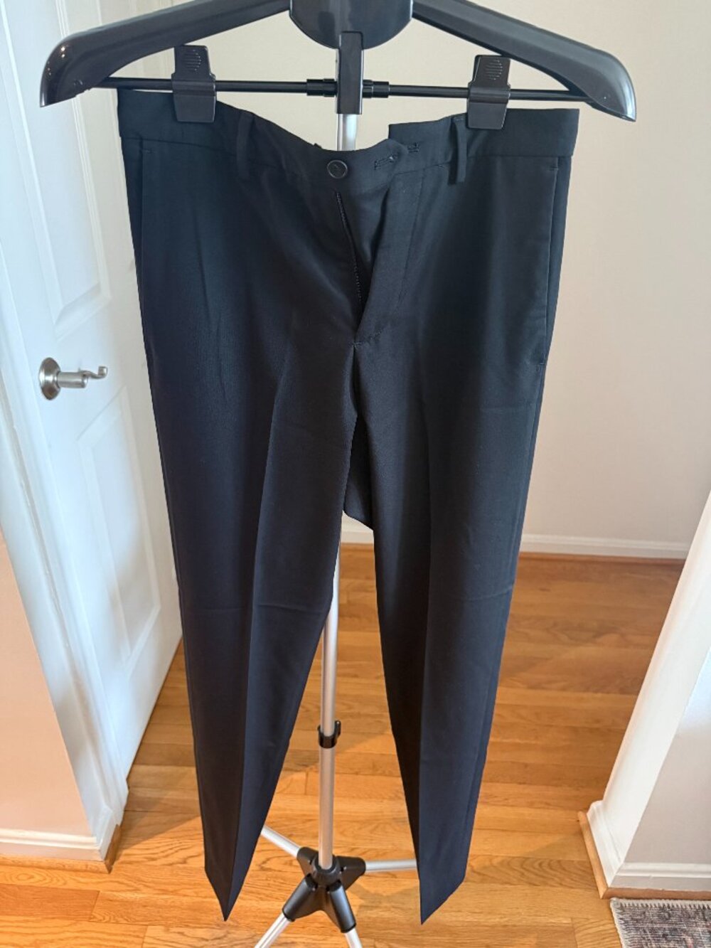 Zara black slim fit trousers - size 29
